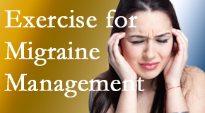 Amelia Chiropractic Clinic includes exercise into the chiropractic treatment plan for migraine relief.