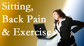 Amelia Chiropractic Clinic encourages less sitting and more exercising to combat back pain and other pain issues.