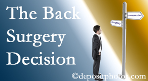 Fernandina Beach back surgery for a disc herniation is an option to be carefully studied before a decision is made to proceed. 
