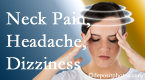 Amelia Chiropractic Clinic helps relieve neck pain and dizziness and related neck muscle issues.