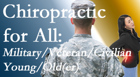 Amelia Chiropractic Clinic delivers back pain relief to civilian and military/veteran sufferers and young and old sufferers alike!