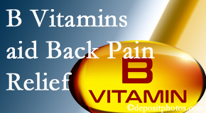 Amelia Chiropractic Clinic may include B vitamins in the Fernandina Beach chiropractic treatment plan of back pain sufferers. 