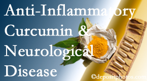 Amelia Chiropractic Clinic introduces new findings on the benefit of curcumin on inflammation reduction and even neurological disease containment.