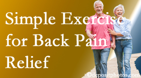 Amelia Chiropractic Clinic encourages simple exercise as part of the Fernandina Beach chiropractic back pain relief plan.