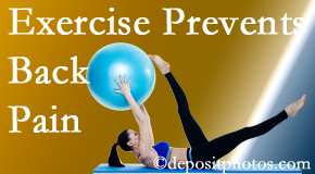 Amelia Chiropractic Clinic suggests Fernandina Beach back pain prevention with exercise.