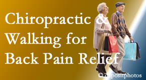 Amelia Chiropractic Clinic encourages walking for back pain relief in combination with chiropractic treatment to maximize distance walked.