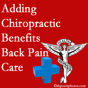 Added Fernandina Beach chiropractic to back pain care plans helps back pain sufferers. 