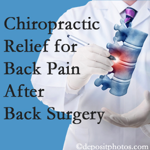 Amelia Chiropractic Clinic offers back pain relief to patients who have already undergone back surgery and still have pain.