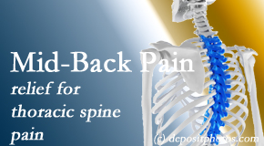 Amelia Chiropractic Clinic delivers gentle chiropractic treatment to relieve mid-back pain in the thoracic spine. 