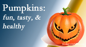 Amelia Chiropractic Clinic respects the pumpkin for its decorative and nutritional benefits especially the anti-inflammatory and antioxidant!