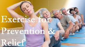Amelia Chiropractic Clinic suggests exercise as a key part of the back pain and neck pain treatment plan for relief and prevention.