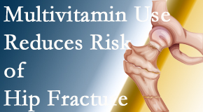 Amelia Chiropractic Clinic presents new research that shows a reduction in hip fracture by those taking multivitamins.
