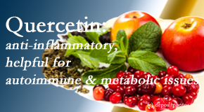 Amelia Chiropractic Clinic explains the benefits of quercetin for autoimmune, metabolic, and inflammatory diseases. 