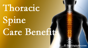 Amelia Chiropractic Clinic wonders at the benefit of thoracic spine treatment beyond the thoracic spine to help even neck and back pain. 