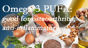 Amelia Chiropractic Clinic treats pain – back pain, neck pain, extremity pain – often affiliated with the degenerative processes associated with osteoarthritis for which fatty oils – omega 3 PUFAs – help. 