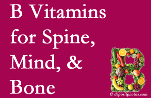 Fernandina Beach bone, spine and mind benefit from exercise and vitamin B intake.