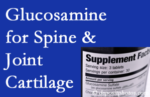 Fernandina Beach chiropractic nutritional support encourages glucosamine for joint and spine cartilage health and potential regeneration. 