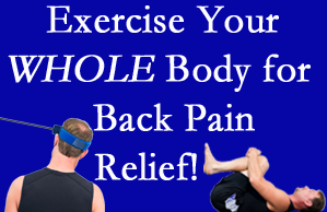 Fernandina Beach chiropractic care includes exercise to help enhance back pain relief at Amelia Chiropractic Clinic.