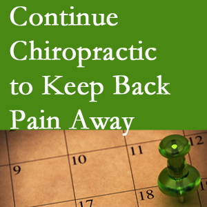 Continued Fernandina Beach chiropractic care helps keep back pain away.