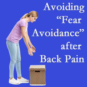 Fernandina Beach chiropractic care encourages back pain patients to resist the urge to avoid normal spine motion once they are through their pain.