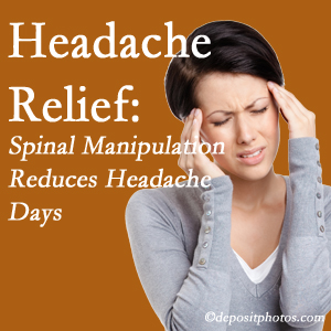 Fernandina Beach chiropractic care at Amelia Chiropractic Clinic may reduce headache days each month.