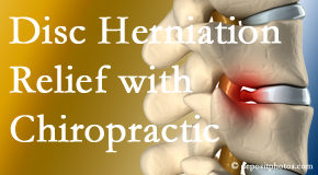 Amelia Chiropractic Clinic gently treats the disc herniation causing back pain. 